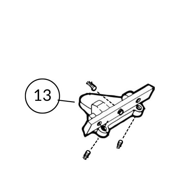 100-13 Swan Blade Support with set screws