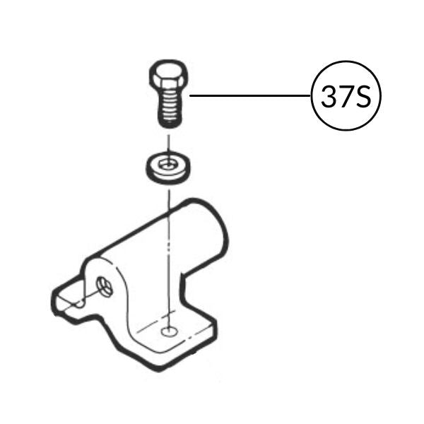 100-37s Swan Brake Shoe Bracket Screw