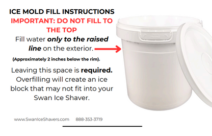 SWAN Ice Block Mold Set (40 with Snap-on Lids)