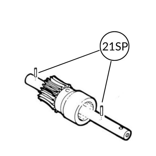 100-21sp Small Pin for Brake Worm Gear