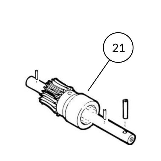 100-21 Swan Brake Worm Gear With 3 Pins