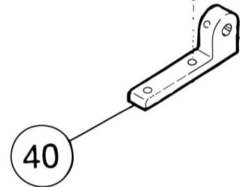 100-40 Swan Worm Shaft Bracket