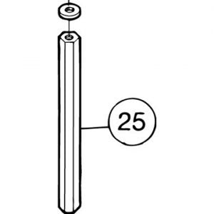 100-25 Swan Screw for Upper Frame